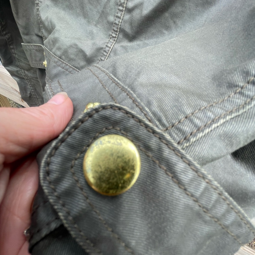 J.Crew Dark Olive Outerwear with Brass Accents - Picture 8 of 9